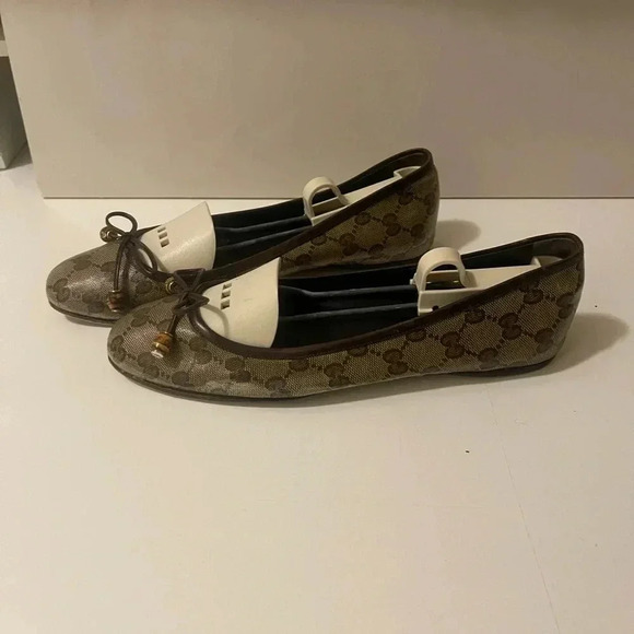 GUCCI GG WOMEN'S BROWN LUXURY LEATHER BAMBOO BIT Tassal no rips or tear. - Picture 6 of 16